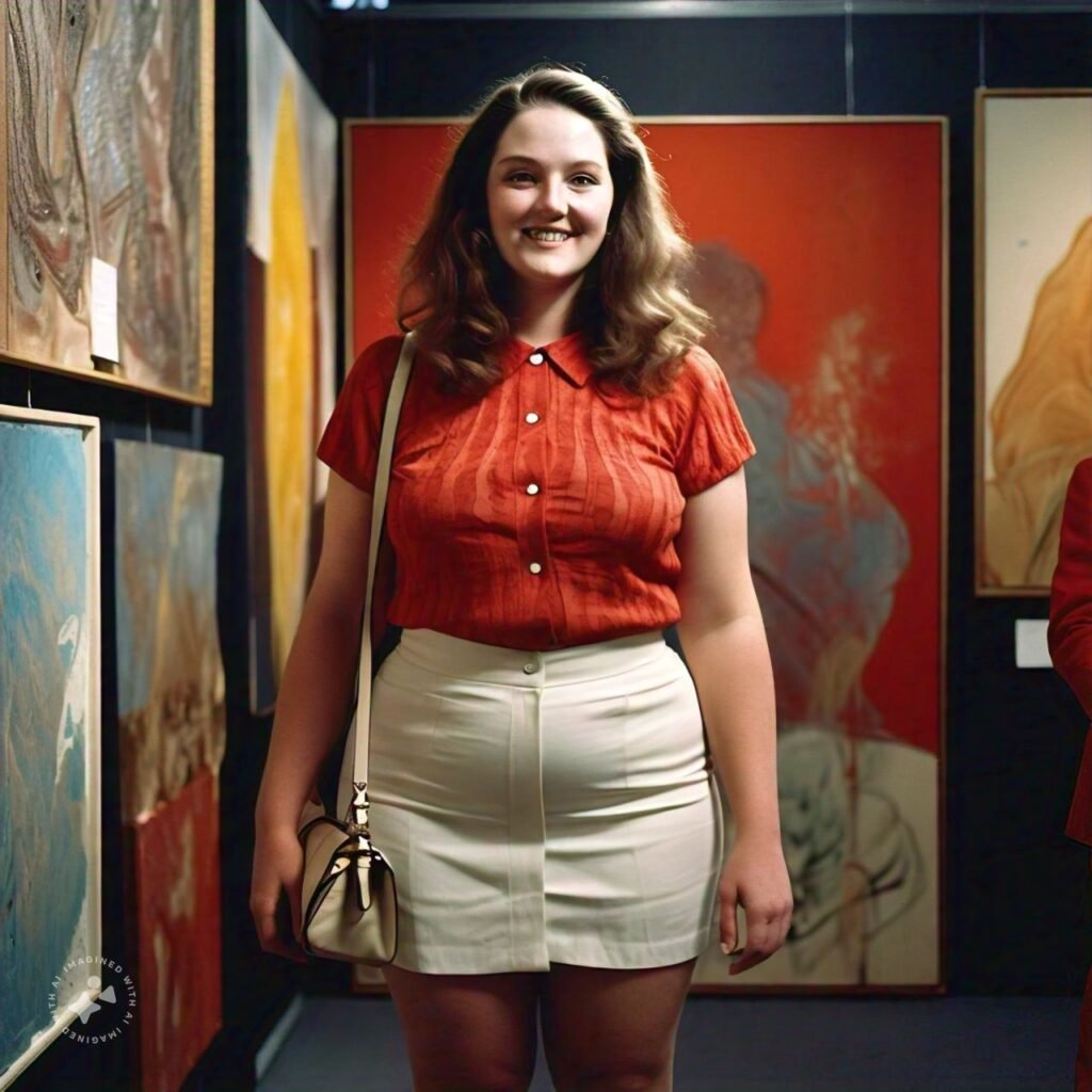 woman in Art Exhibition