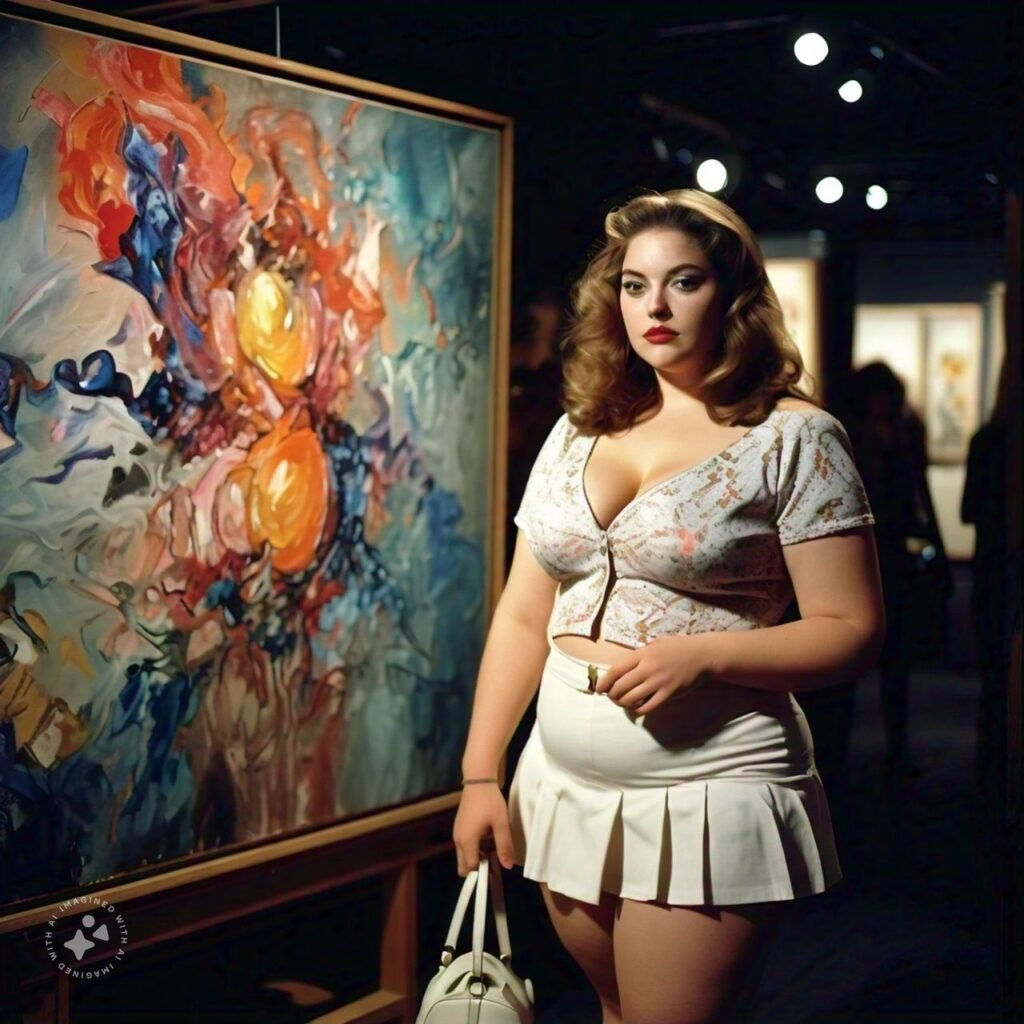 woman in Art Exhibition