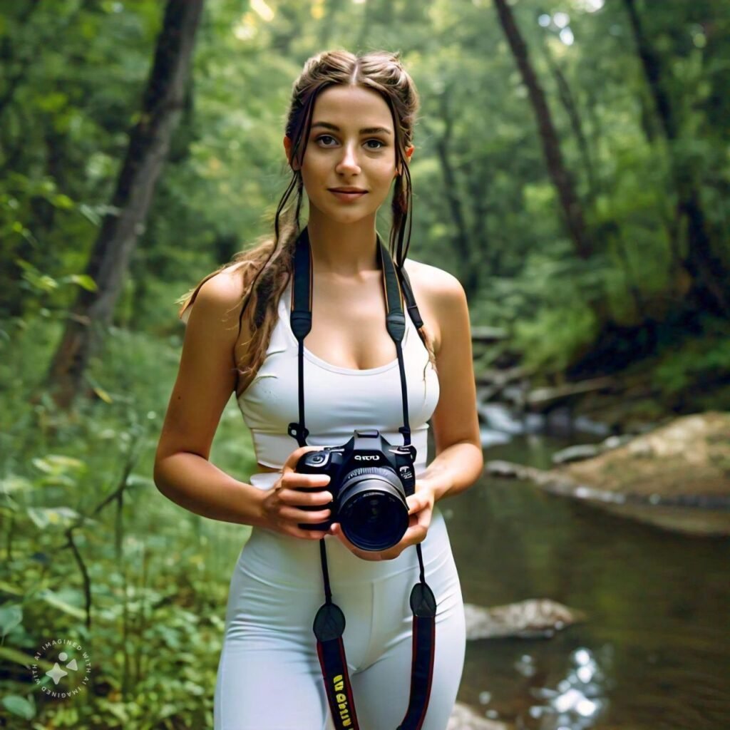 Woman in Red Feather Lakes