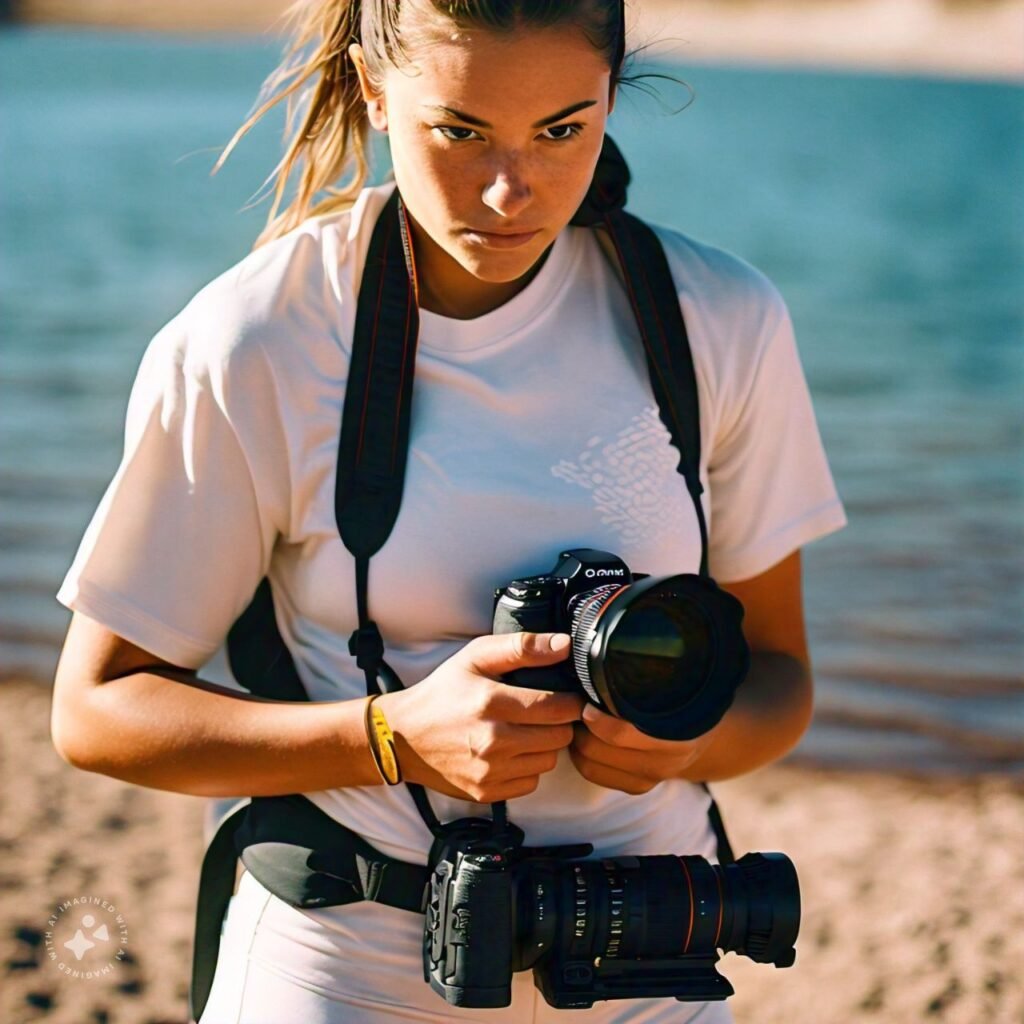 Woman in Red Feather Lakes