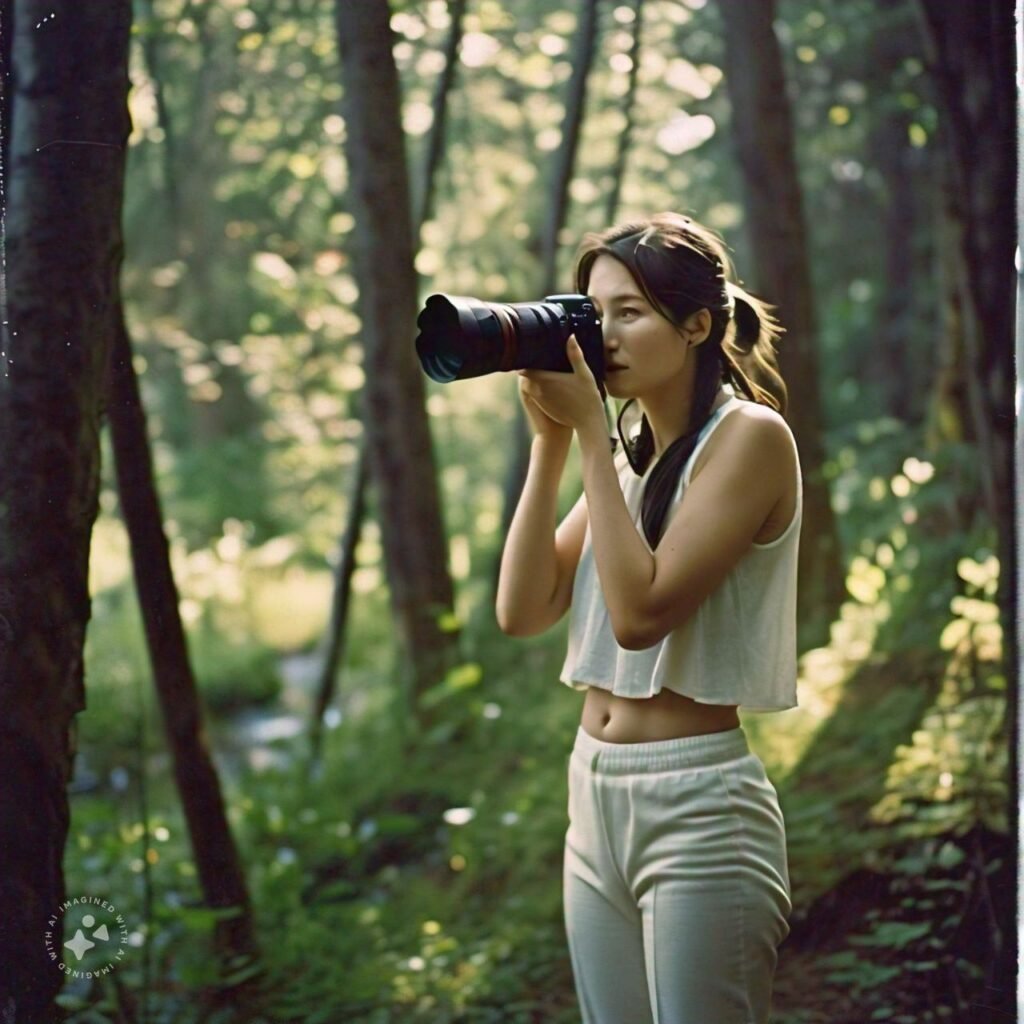 Woman in Red Feather Lakes