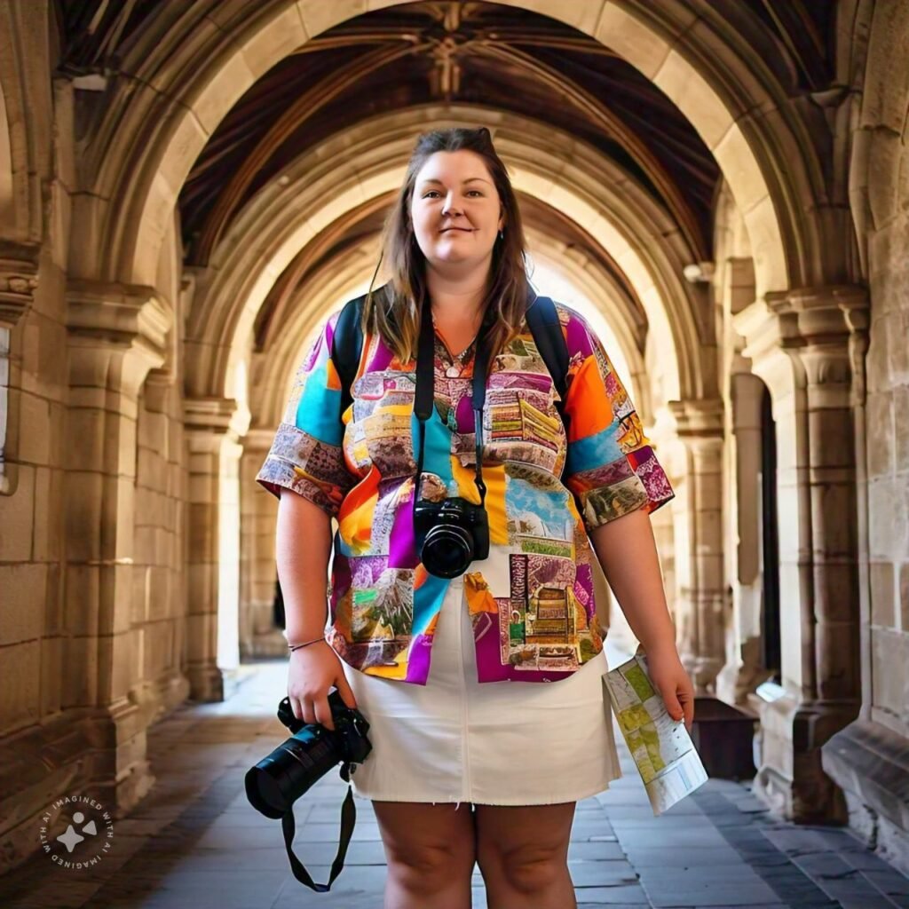 Woman in Historic buildings (