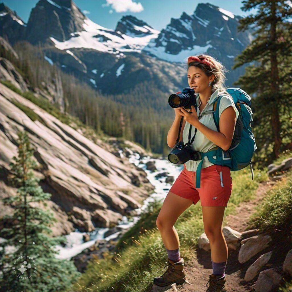 woman in Flatirons