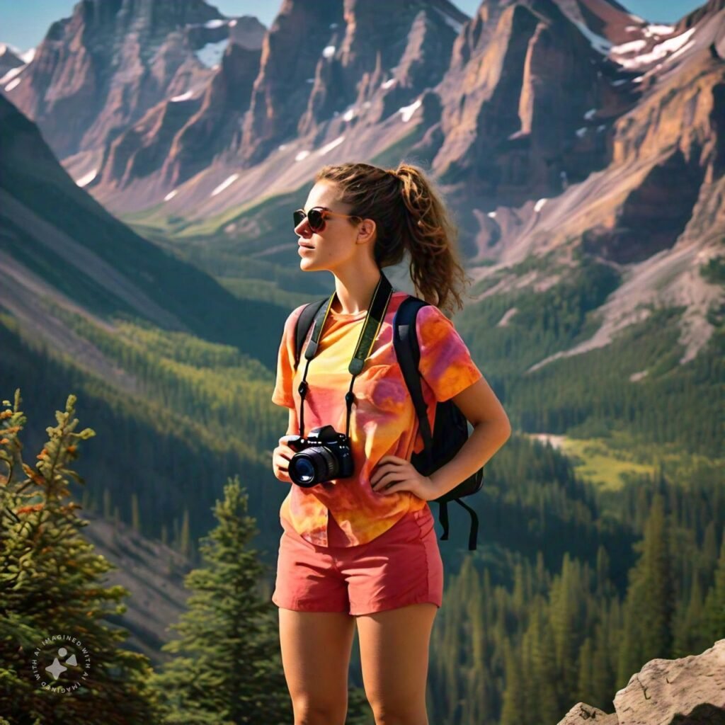 woman in Flatirons