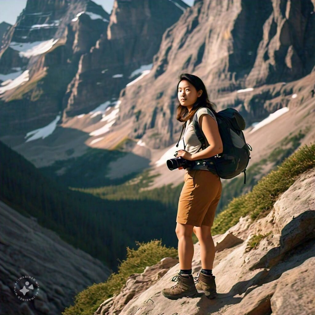 woman in Flatirons